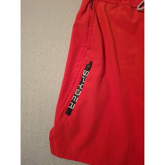 Spyder Swim Shorts Mens Small UV Protection Surf Sand Sun Athletic Workout Red - Picture 5 of 11